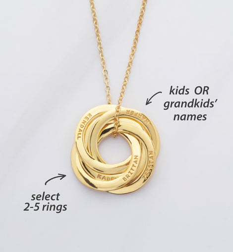 Personalized Kids Names Necklace For Mom